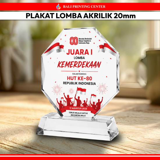 Plakat Akrilik Lomba Kemerdekaan 20mm